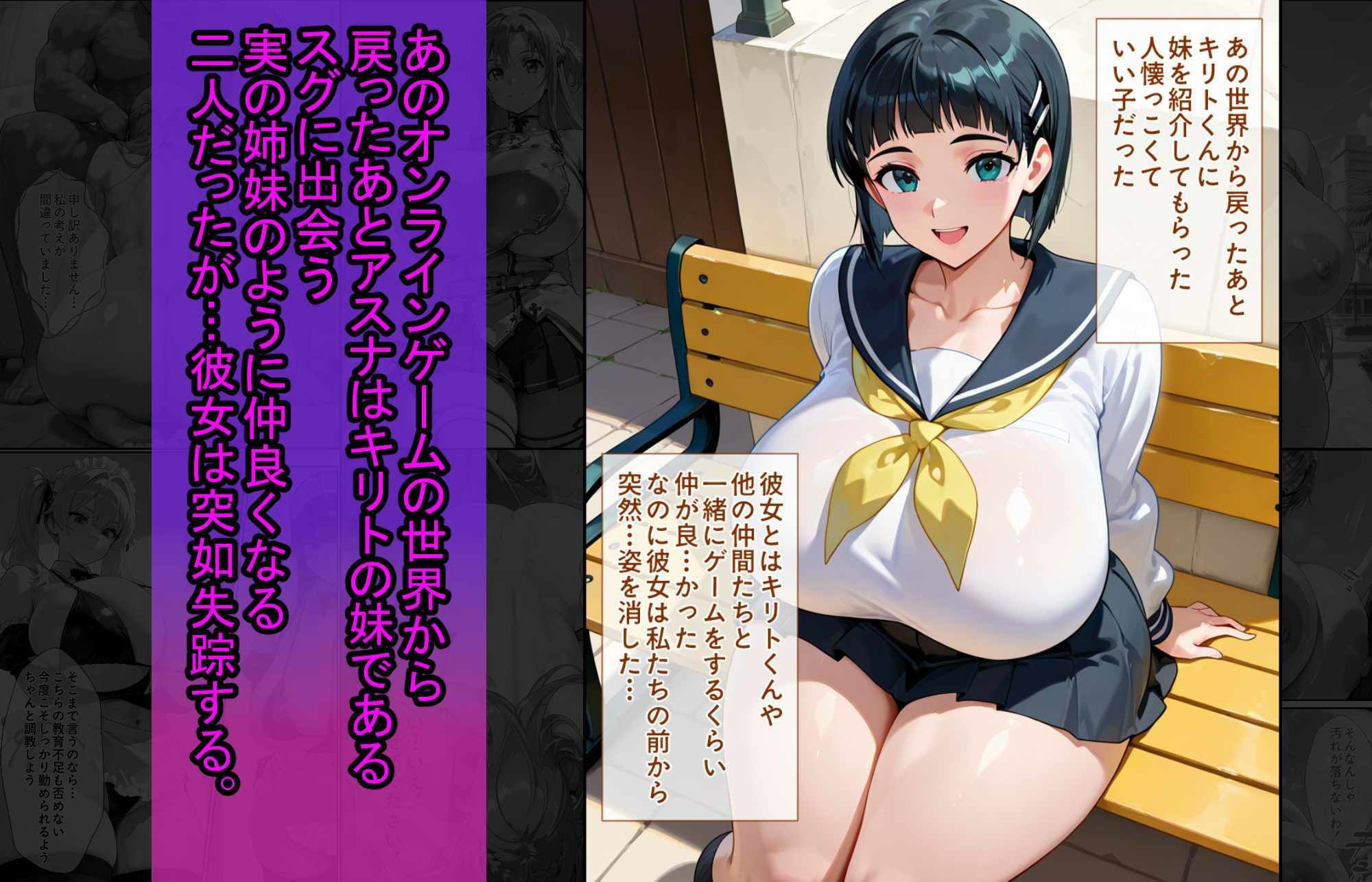 爆乳J●  アスナちゃんが巨根おじさんに寝取られる  話2 - サンプル画像 3