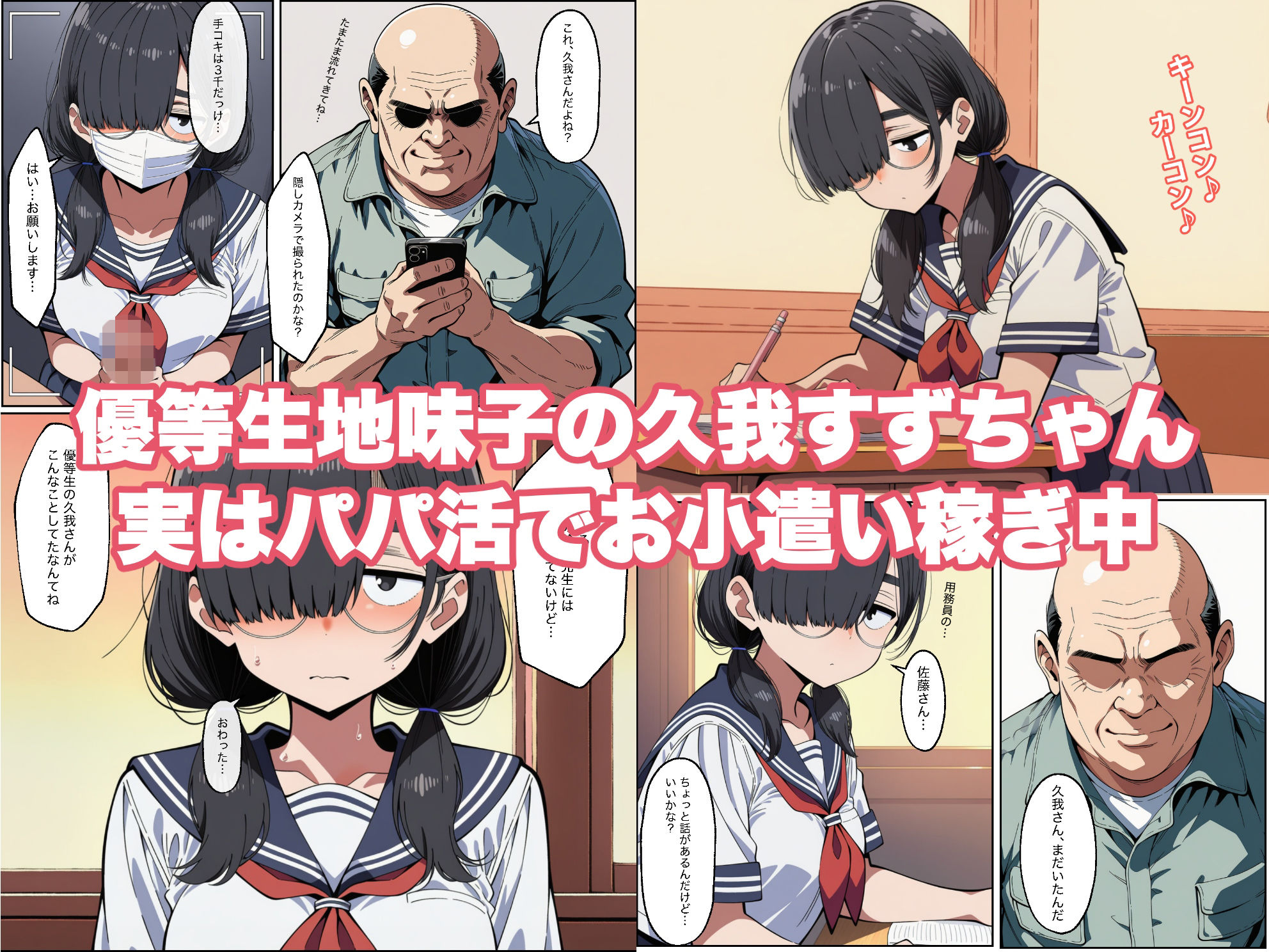 地味子の弱味を握ったらチョロい雑魚マンコだったので堕ちるところまで堕としてみた - サンプル画像 1
