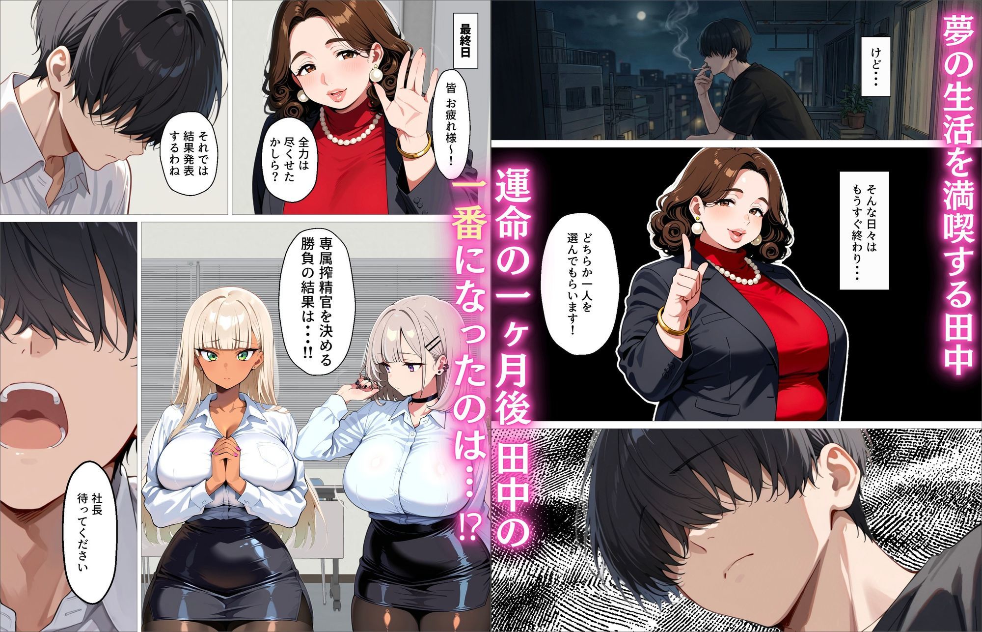 新卒の黒ギャルとダウナーギャルが「2人で」搾精してくれる話 - サンプル画像 10