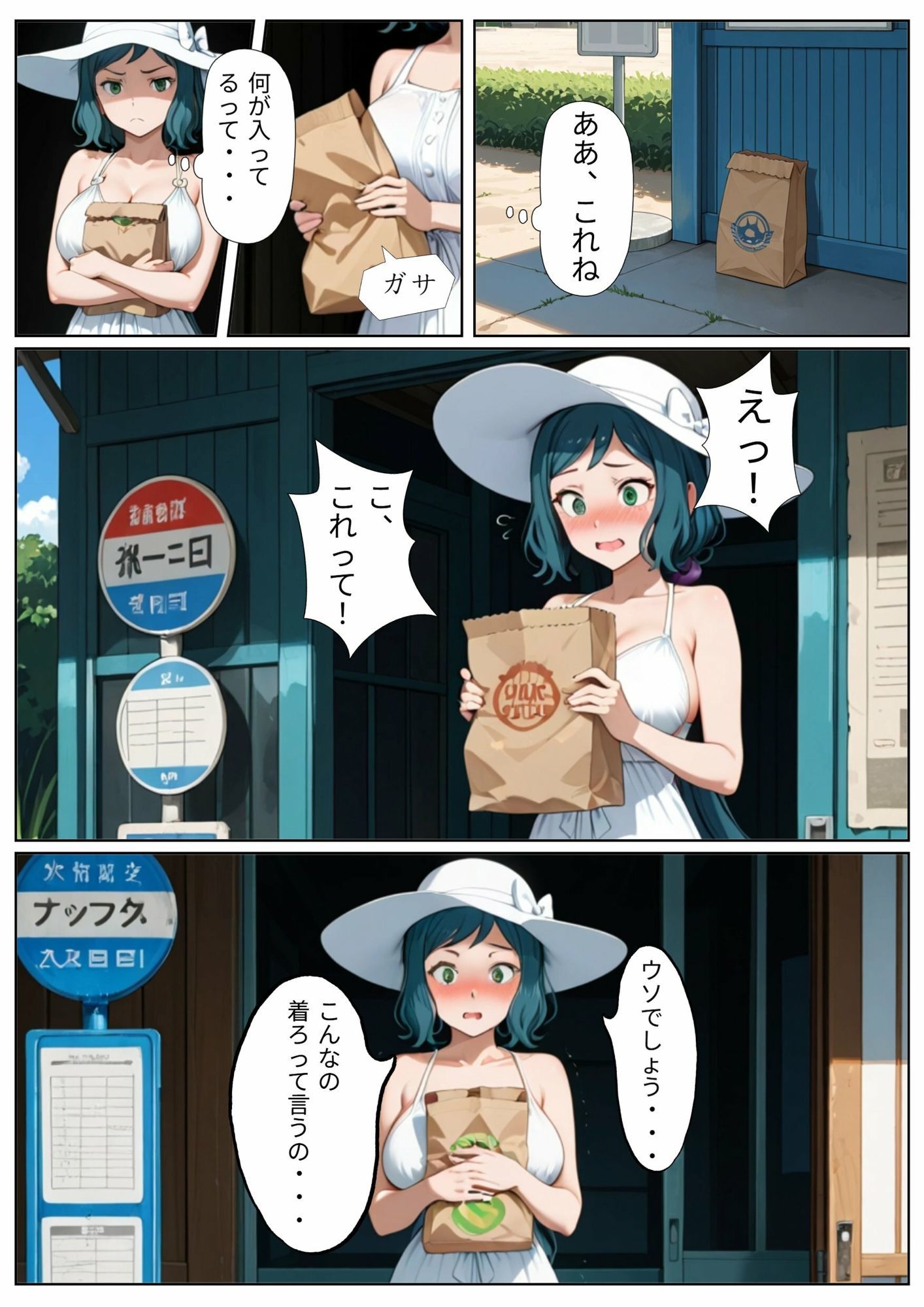 波打ち際のリンコママafter - サンプル画像 1