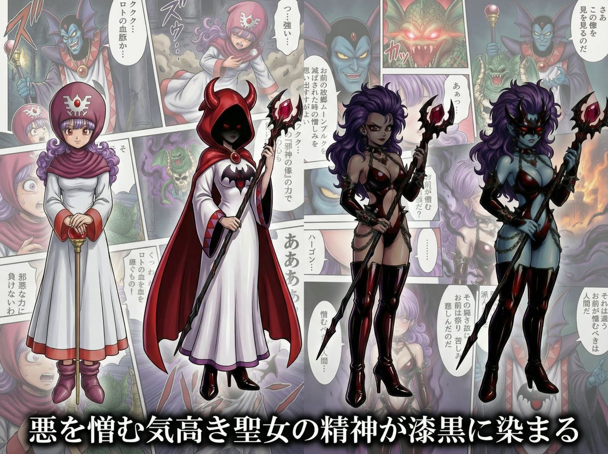 邪教に堕ちた聖女たち - サンプル画像 1