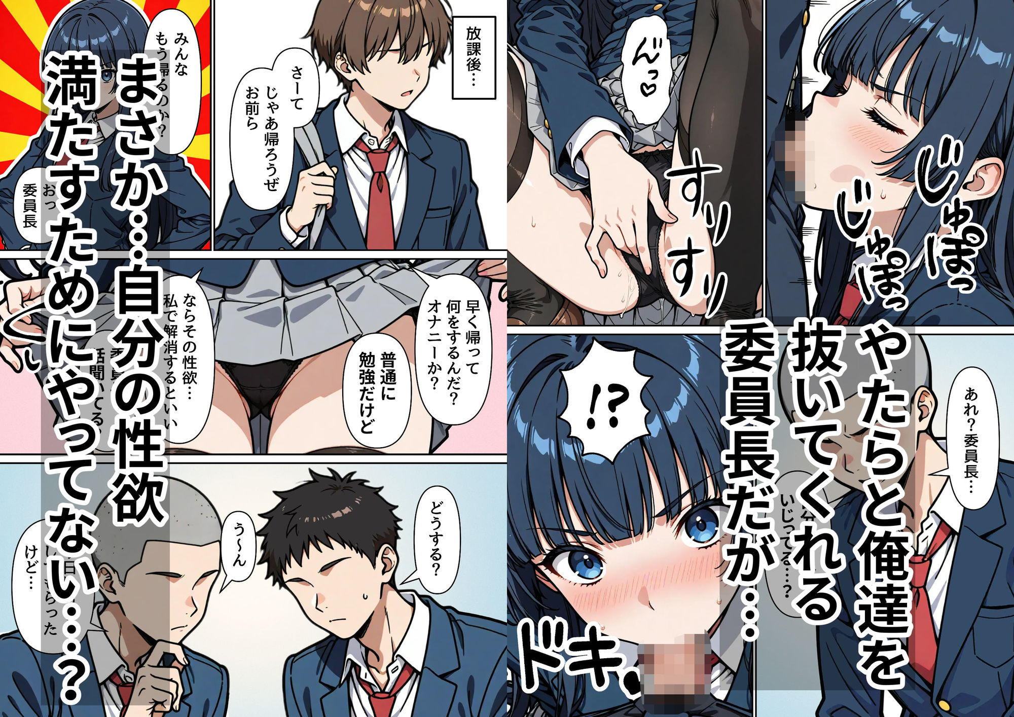 うちのクラスの委員長は誰も頼んでないのに性処理委員をやってる。 - サンプル画像 4