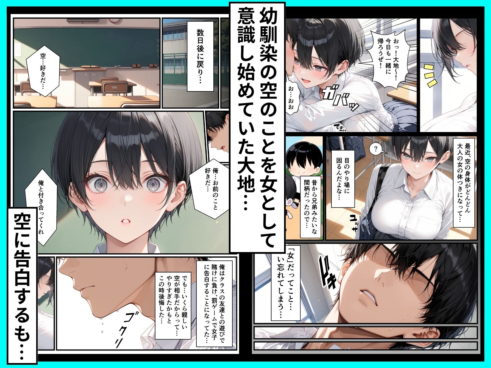 一週間後に学園の王子様な巨乳幼馴染とイチャらぶセックスする話 - サンプル画像 2