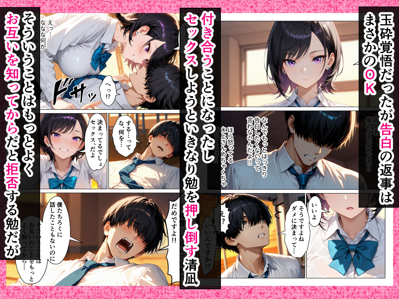 クールギャルと付き合うことになった童貞の僕が本能むき出し中出しセックスする話 - サンプル画像 3