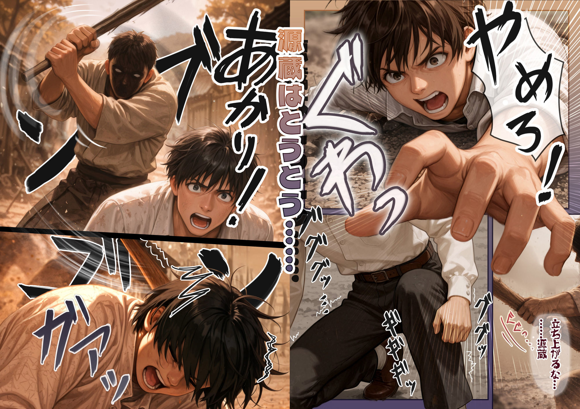 『明治助平浪漫譚』生贄にされた爆乳女は緊縛されてぬれぬれに、儀式はこれでヲハリ。「ムカサリ流し〜ヲハリ編」 - サンプル画像 6