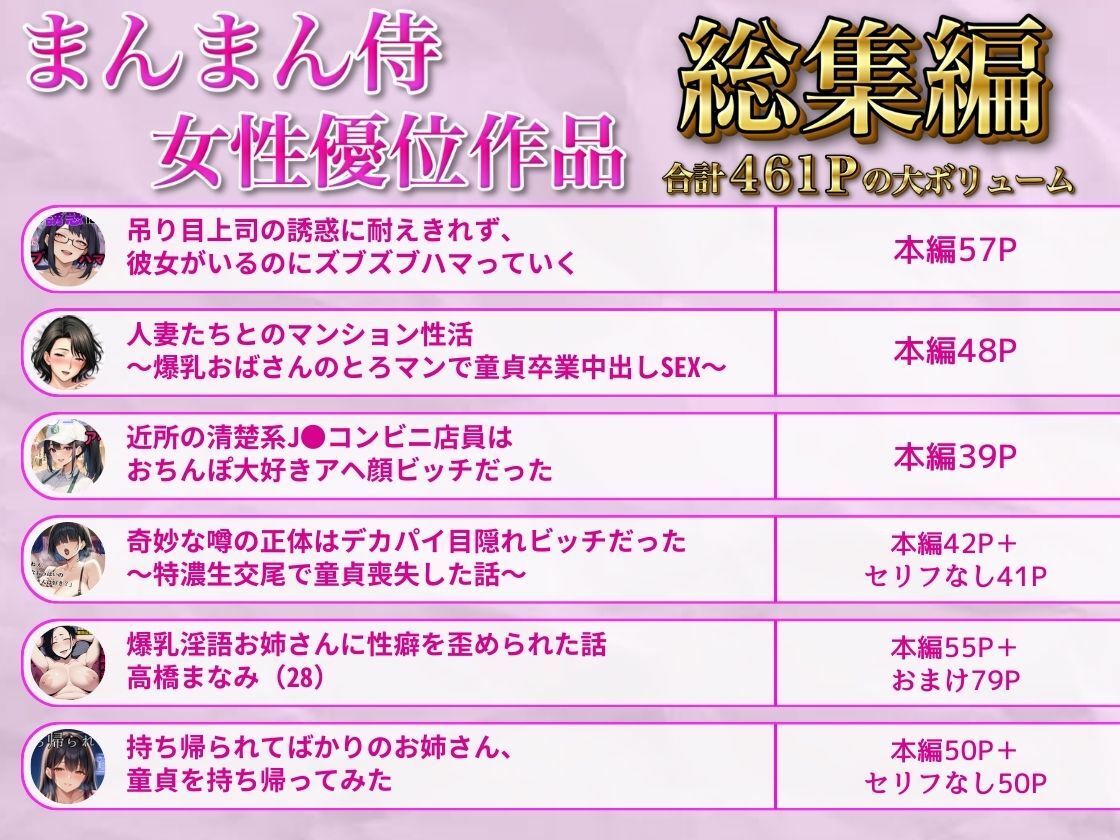 まんまん侍  女性優位作品総集編 - サンプル画像 1