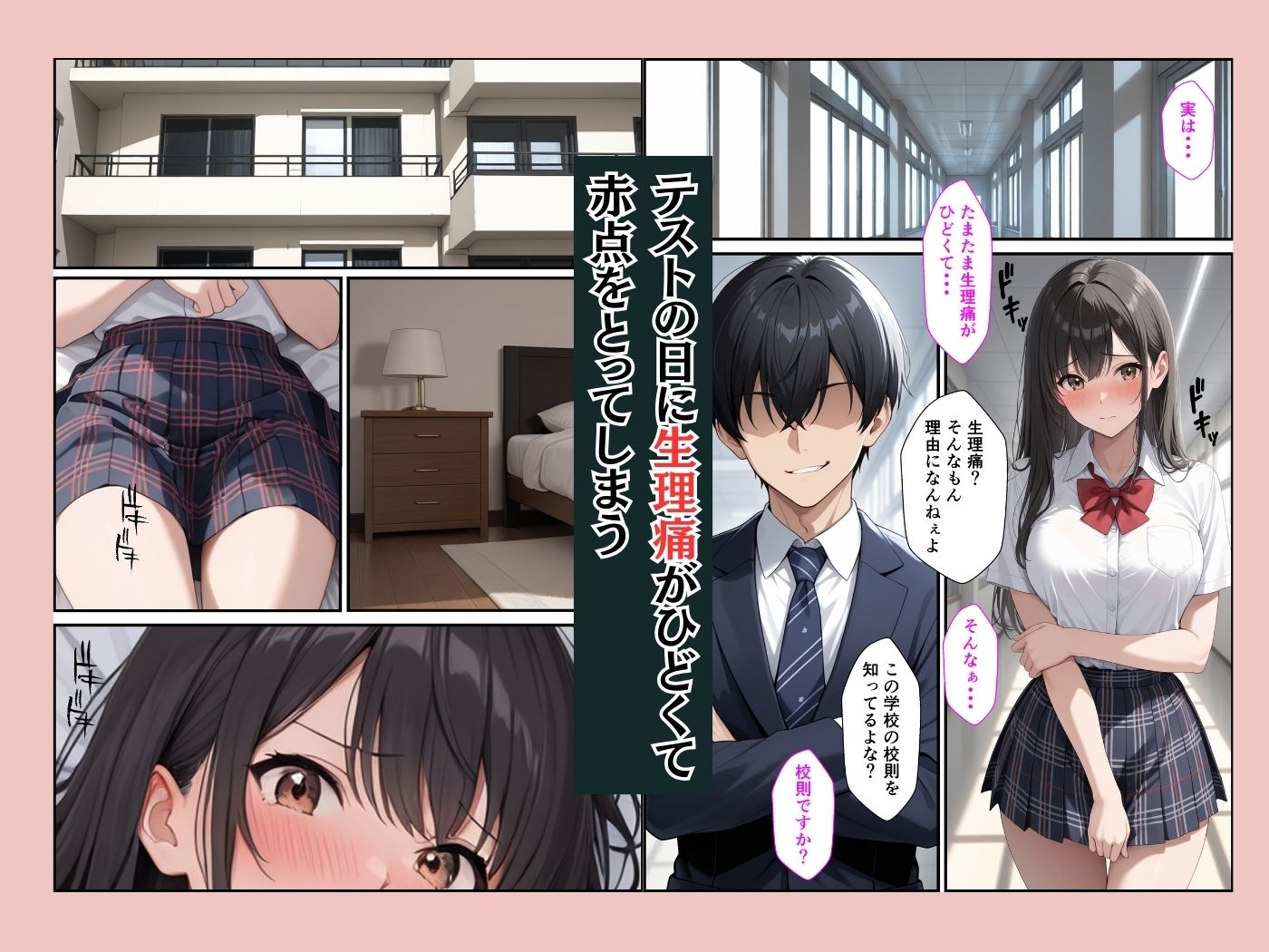 赤点取った清楚な生徒会長を自宅で性指導したらメス堕ちした話 - サンプル画像 2