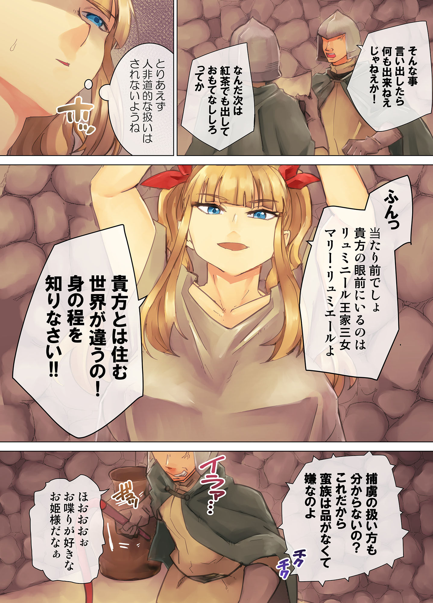 囚われ姫騎士  強●胸辱 - サンプル画像 2