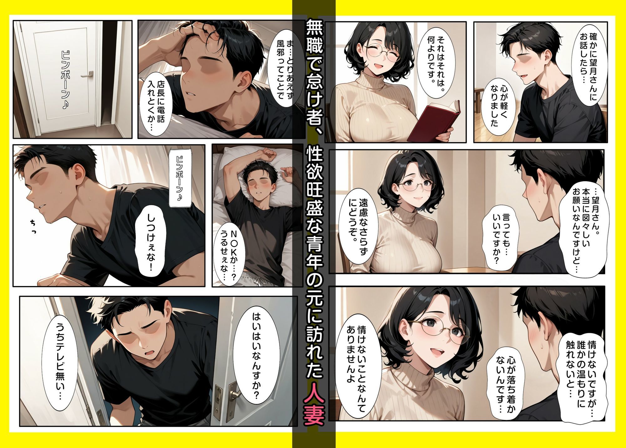 宗〇の勧誘に来た人妻をめちゃくちゃ寝取ったクズ男 - サンプル画像 1