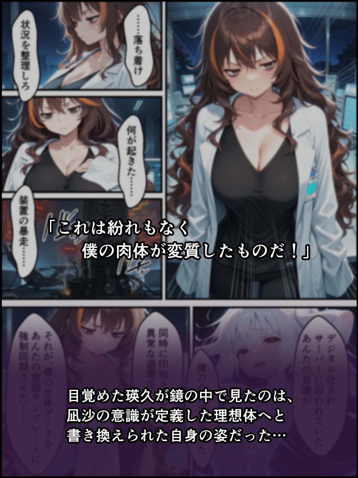 蝕宴のコラプティオ 美人研究者に憑依され美少女に変えられた天才○校生が、オスを喰い漁る黒ギャル淫魔に堕ちるまでの1ヶ月間 - サンプル画像 4