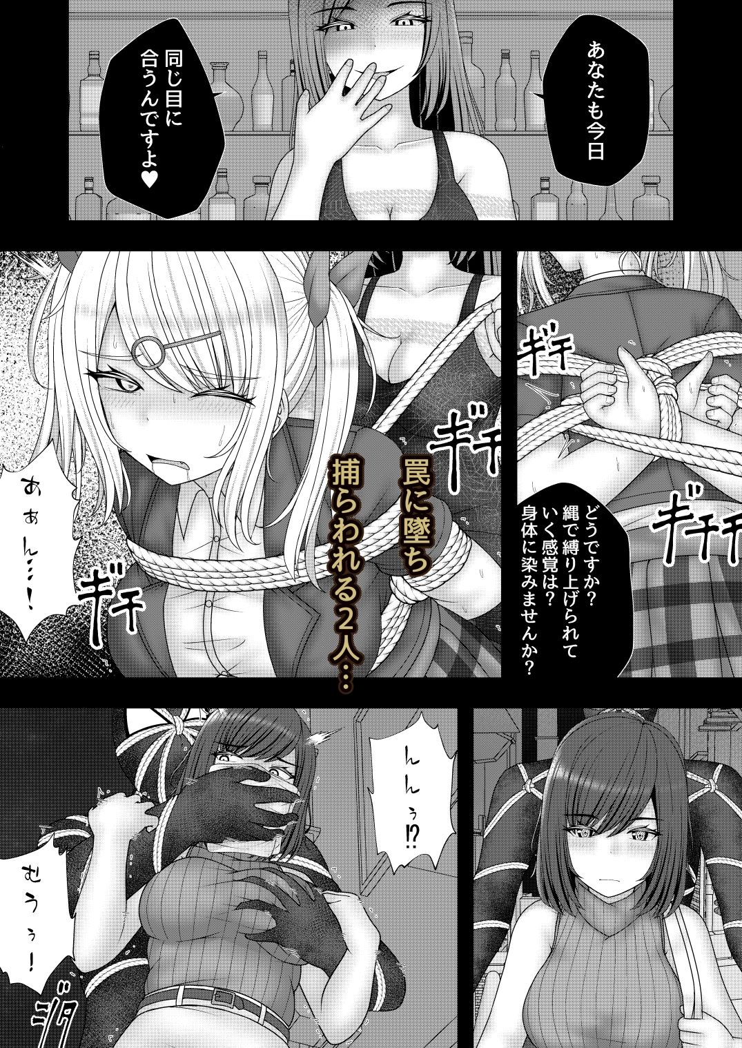 縄蜘蛛の餌 蜘蛛の巣の罠 - サンプル画像 3