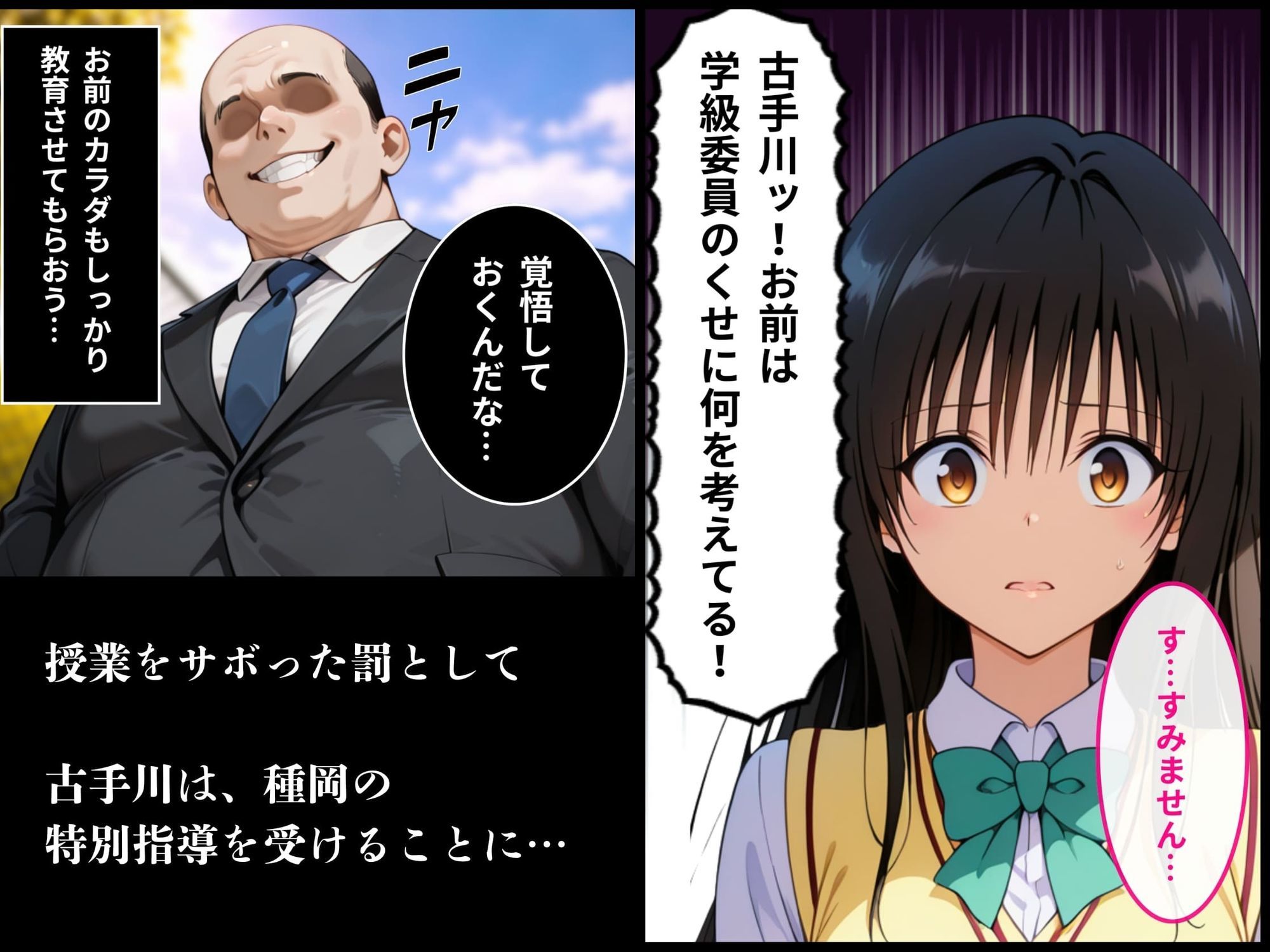 学級委員長 古手川 唯〜担任教師に犯●れる〜 - サンプル画像 5