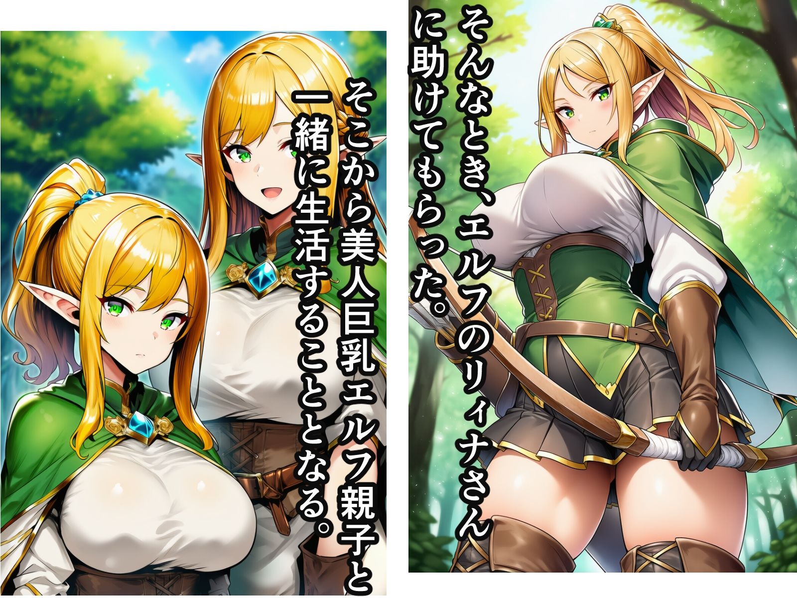 異世界転生して美人巨乳エルフ親子とらぶらぶセックスする話 〜娘編〜 - サンプル画像 2