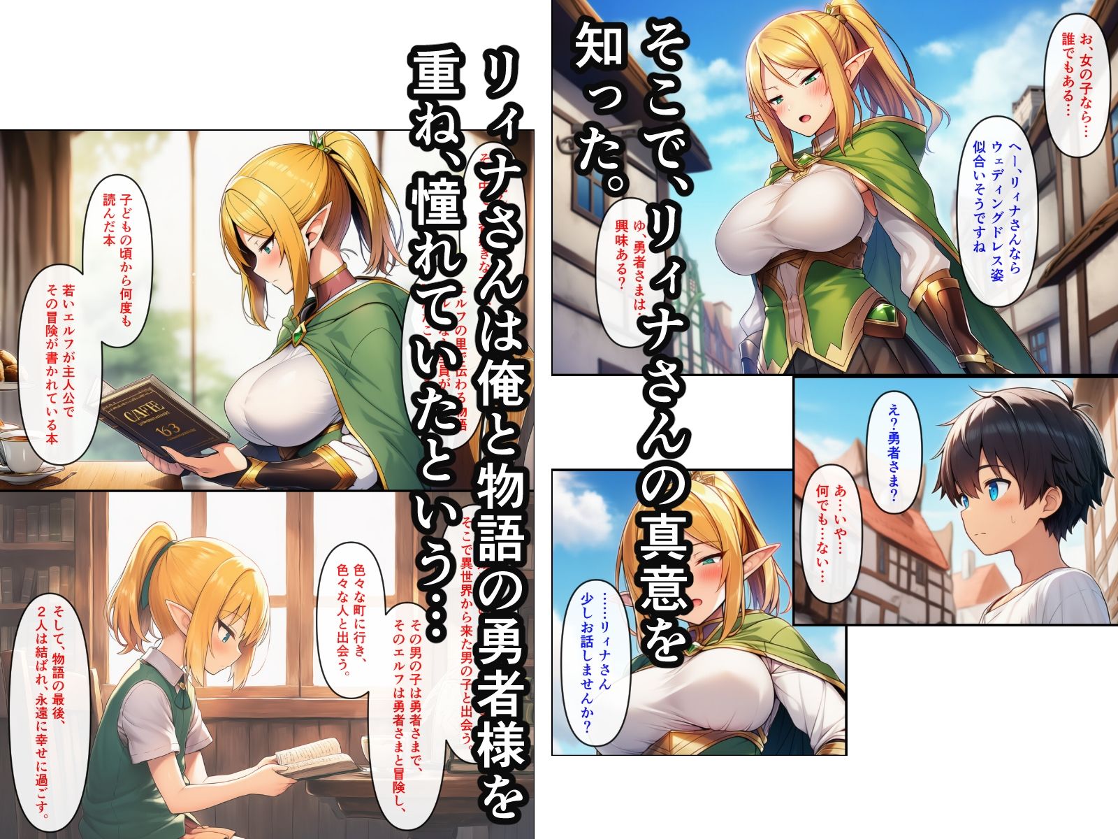 異世界転生して美人巨乳エルフ親子とらぶらぶセックスする話 〜娘編〜 - サンプル画像 4