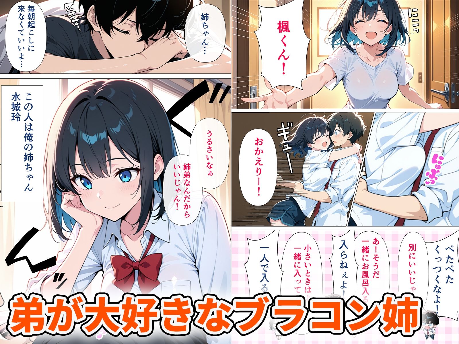 ブラコン姉に誘惑されて中出しHする話 - サンプル画像 1