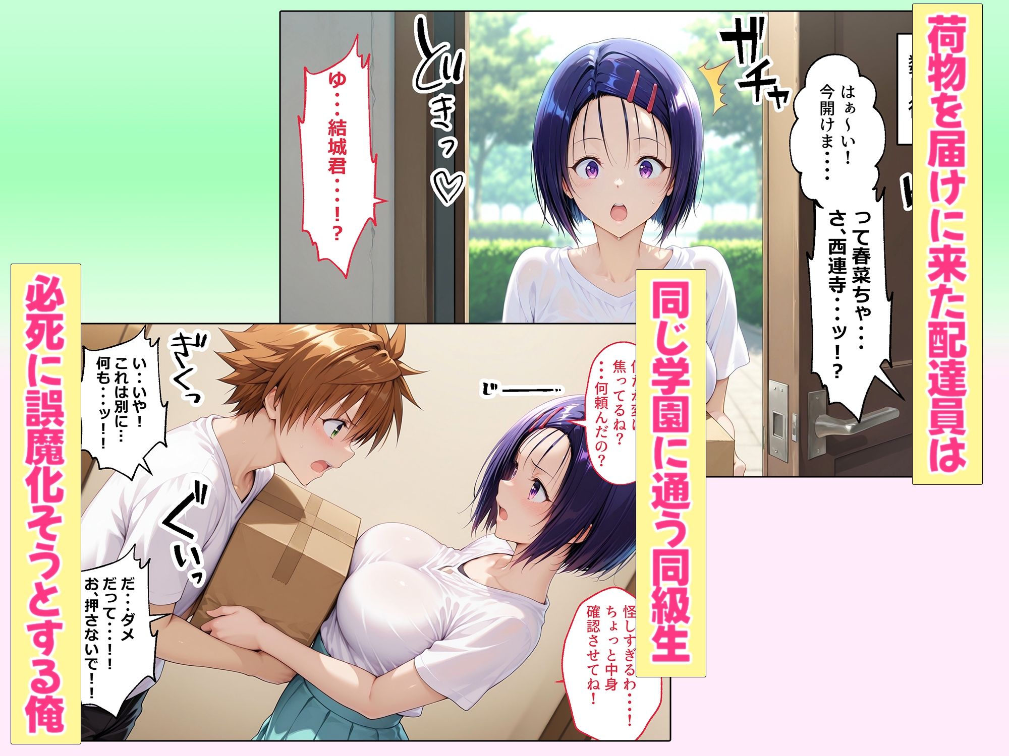 大人の玩具を注文したらまさかの同級生が届けにきた件  西連寺春奈 - サンプル画像 4