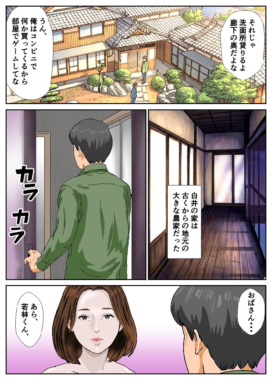 若林くんは同級生の白井くんのお母さんに筆おろしされたらしい - サンプル画像 2