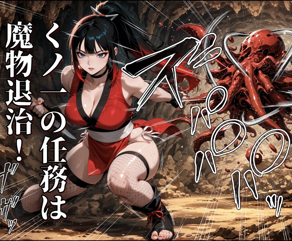 魔姦のサーガII〜魔ダコの苗床に堕とされしくノ一〜 - サンプル画像 1