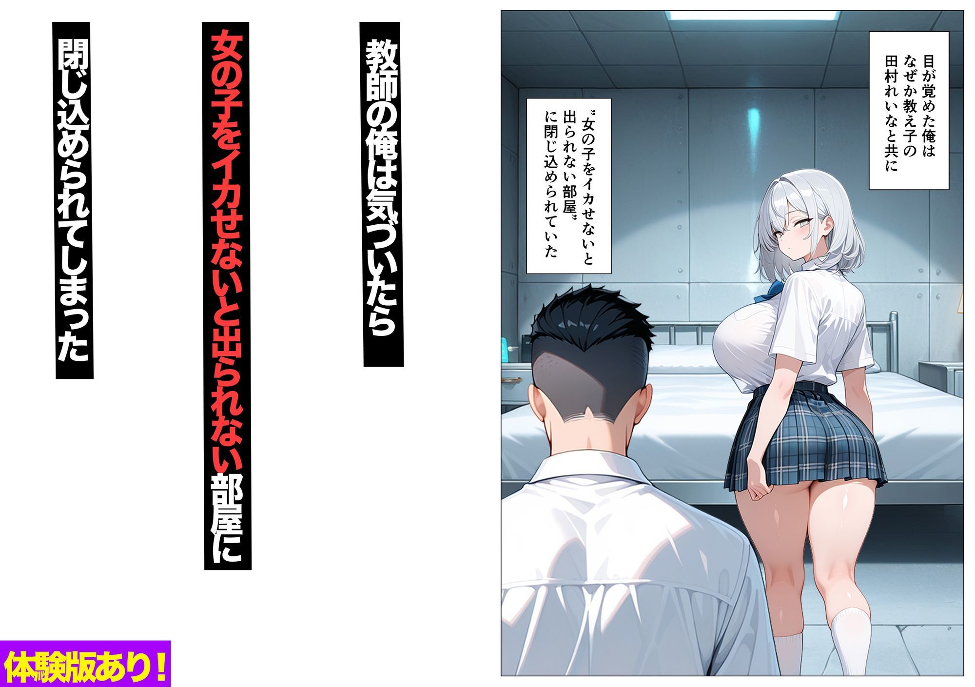 教え子のダウナーギャルをイカせないと出られない部屋 - サンプル画像 1