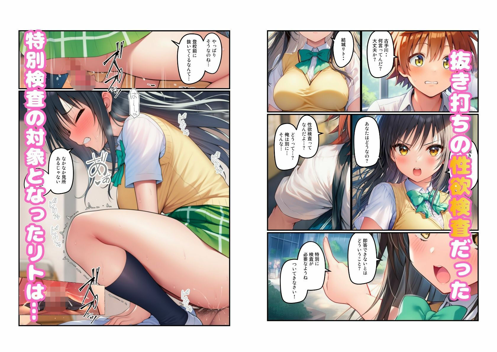 【常識改変の世界でリト快楽堕ち】とらぶる美女と（古◯川唯・金◯の闇・西◯寺春菜）とハーレムSEX - サンプル画像 4