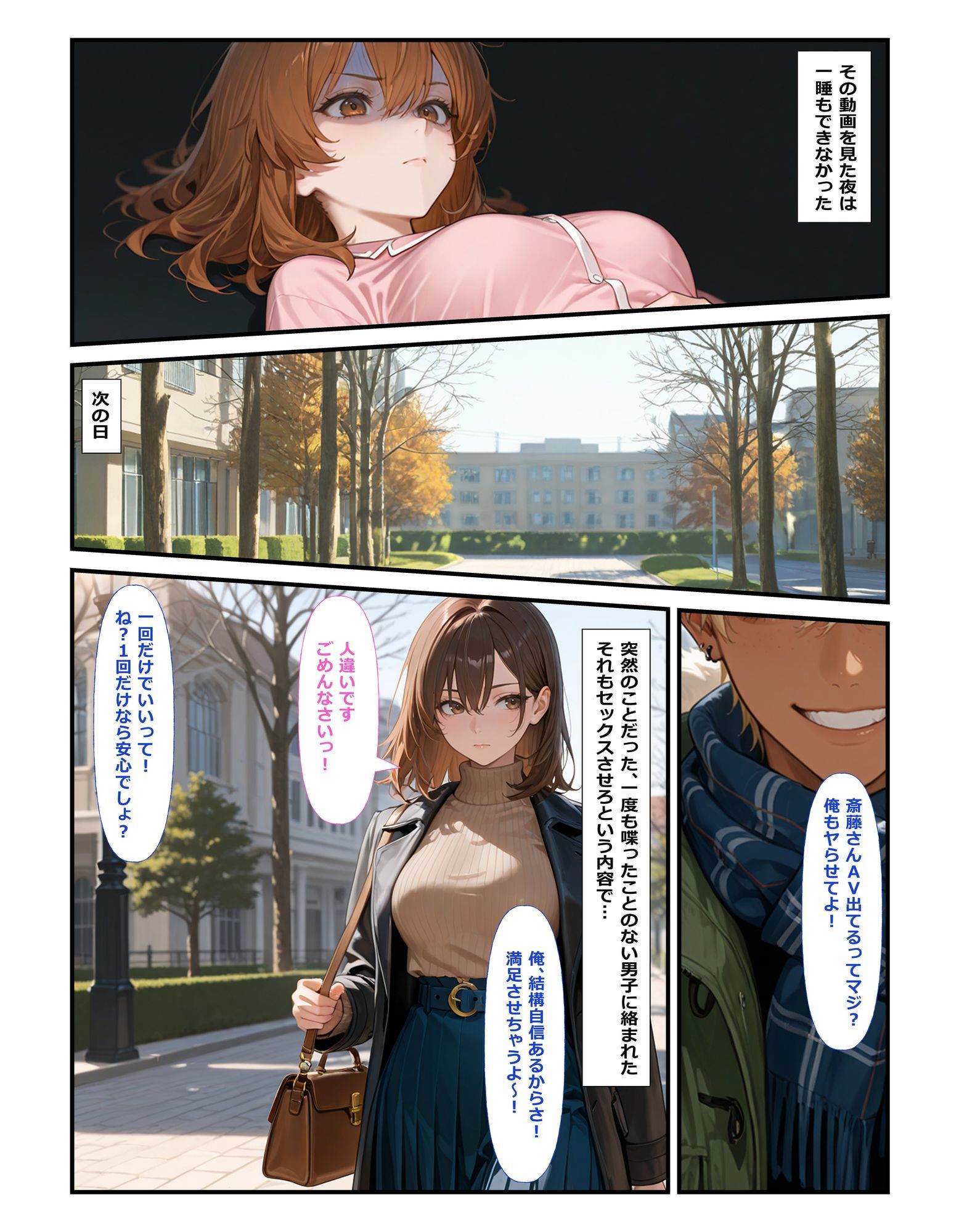 もう一人の私がAVに出ていたせいで  ビッチ扱いされて妊娠までしちゃいました - サンプル画像 6