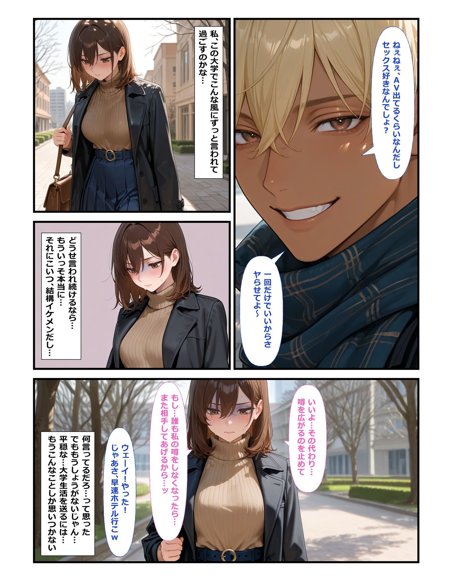 もう一人の私がAVに出ていたせいで  ビッチ扱いされて妊娠までしちゃいました - サンプル画像 9