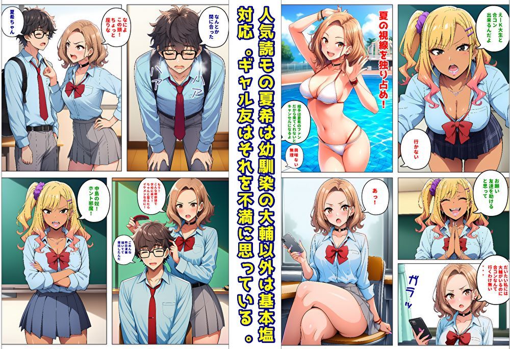 人気読モのギャル幼馴染は、みんなには塩対応なのに僕には世話焼きでデレる - サンプル画像 1