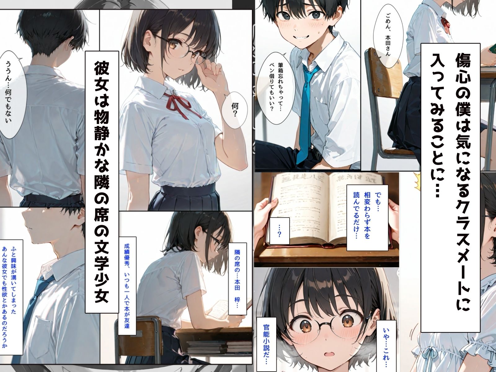 感覚同化〜文学少女にメス堕ちした僕〜 - サンプル画像 3