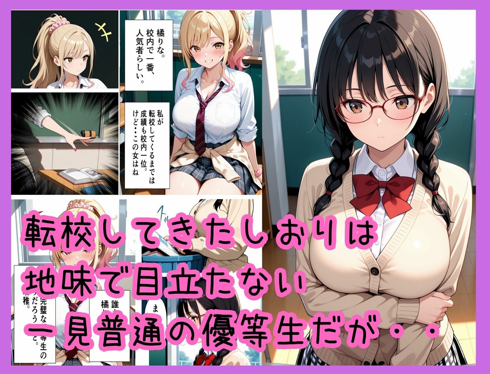 清楚系転校生が選んだ復讐は、逆NTRでした - サンプル画像 1