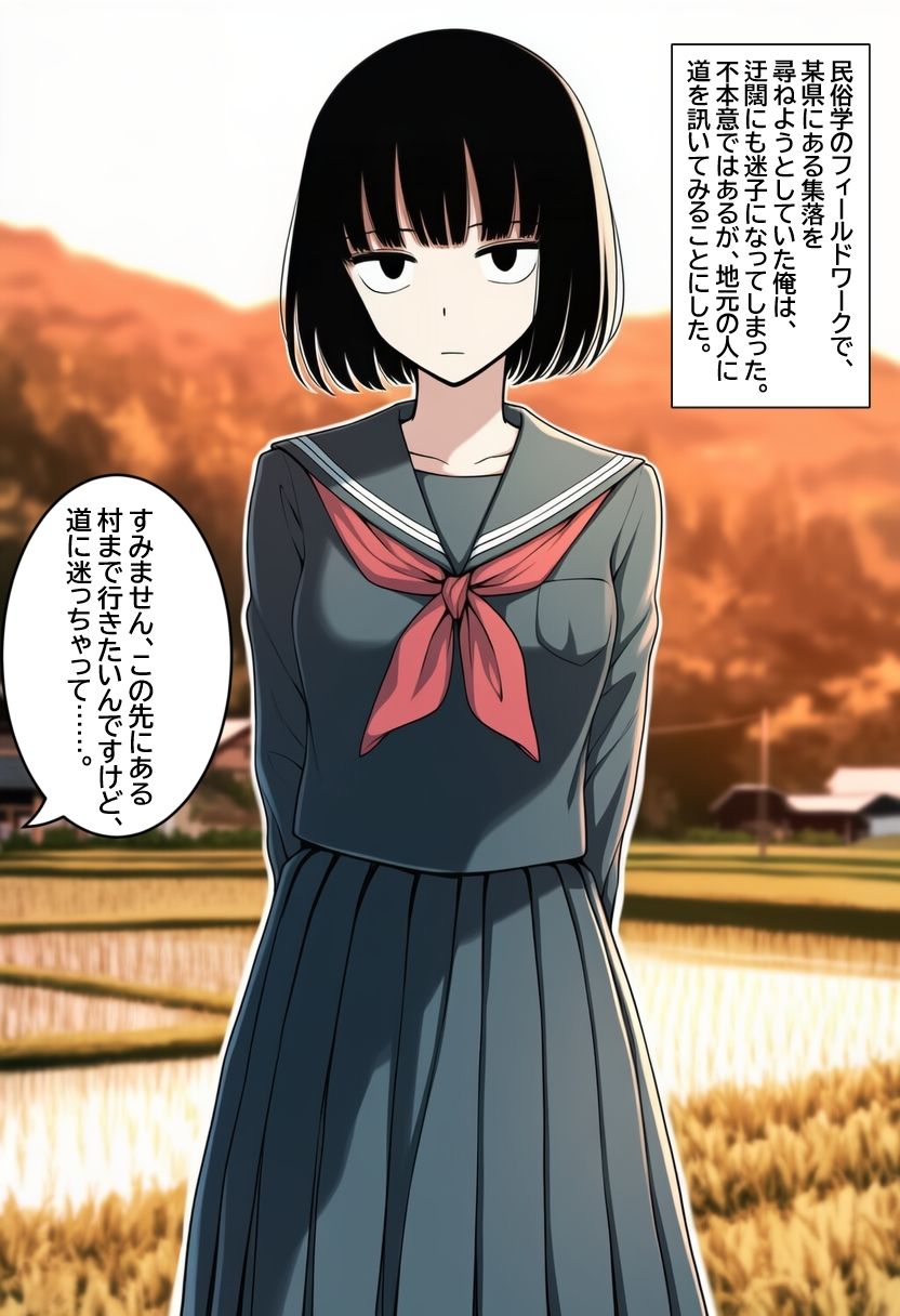 孕ませ村の言いなり子さん 無表情・無感情な女の子が無責任中出しされて孕むまで - サンプル画像 1