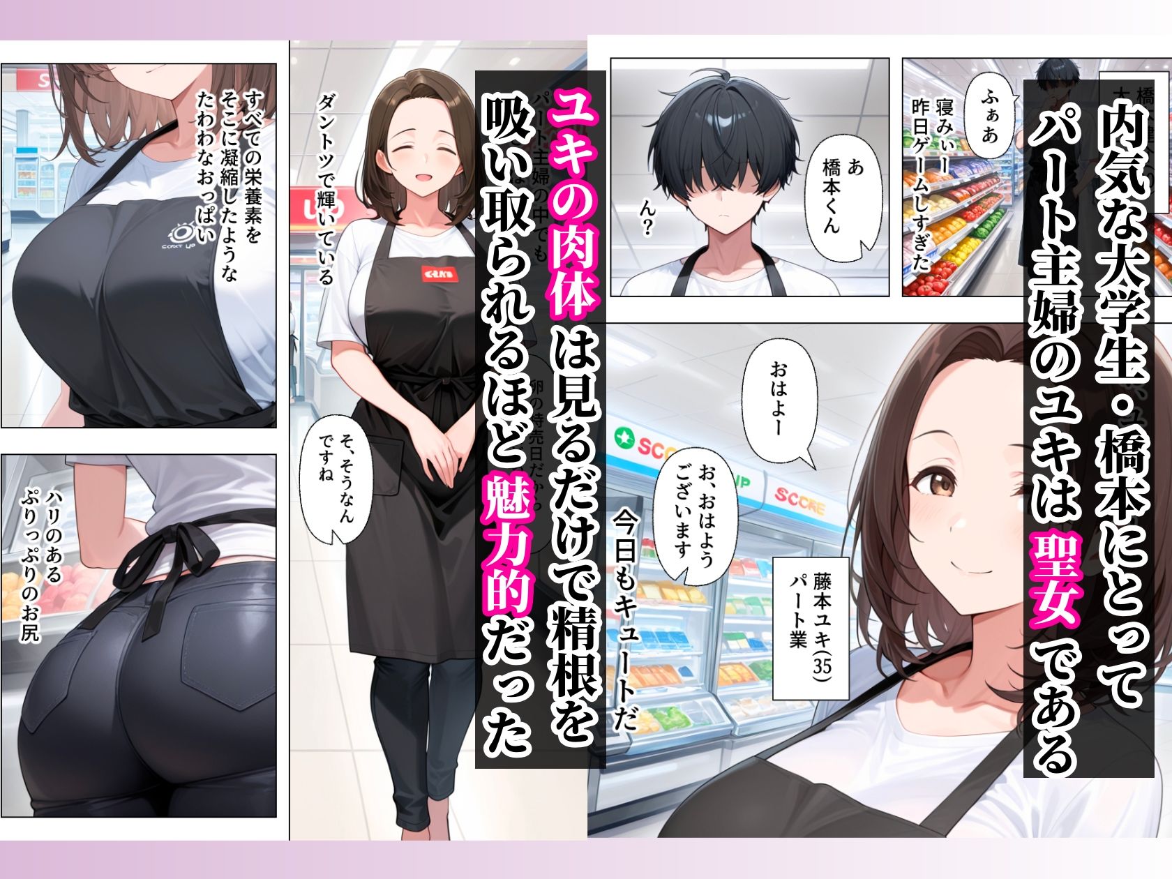 バイト先のむちむちデカ乳輪人妻と濃厚イチャラブセックスした話 - サンプル画像 2