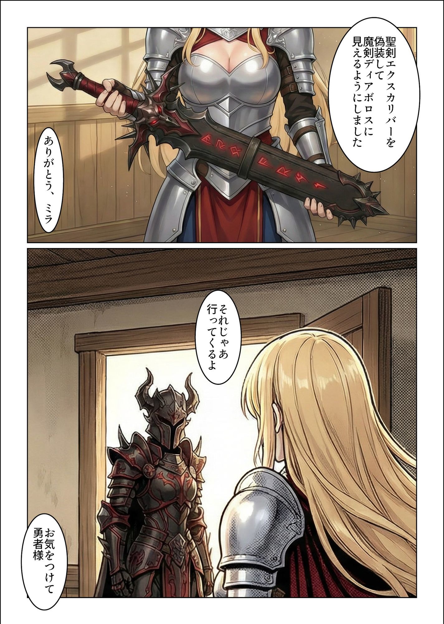 肉体支配！！勇者は魔王の伴侶となり子を宿す - サンプル画像 9