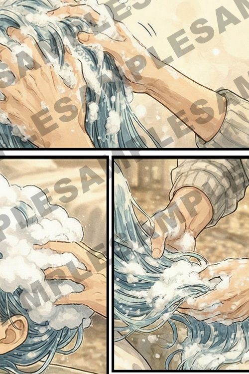 【断髪漫画】聖夜に舞う、貴方の雪 - サンプル画像 5