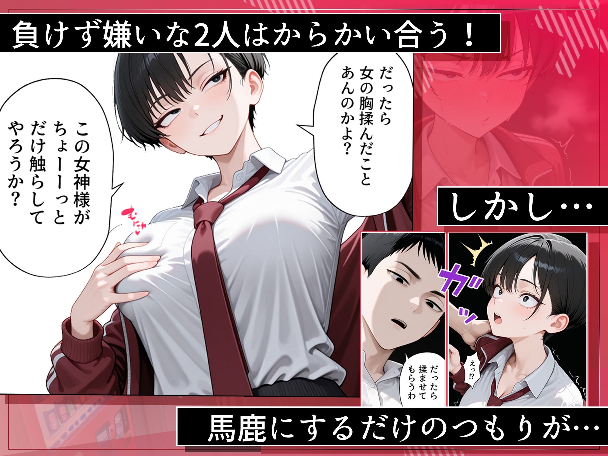 メス堕ちボーイッシュ〜負けず嫌いな幼馴染に女の快楽を教えてあげた〜 - サンプル画像 2