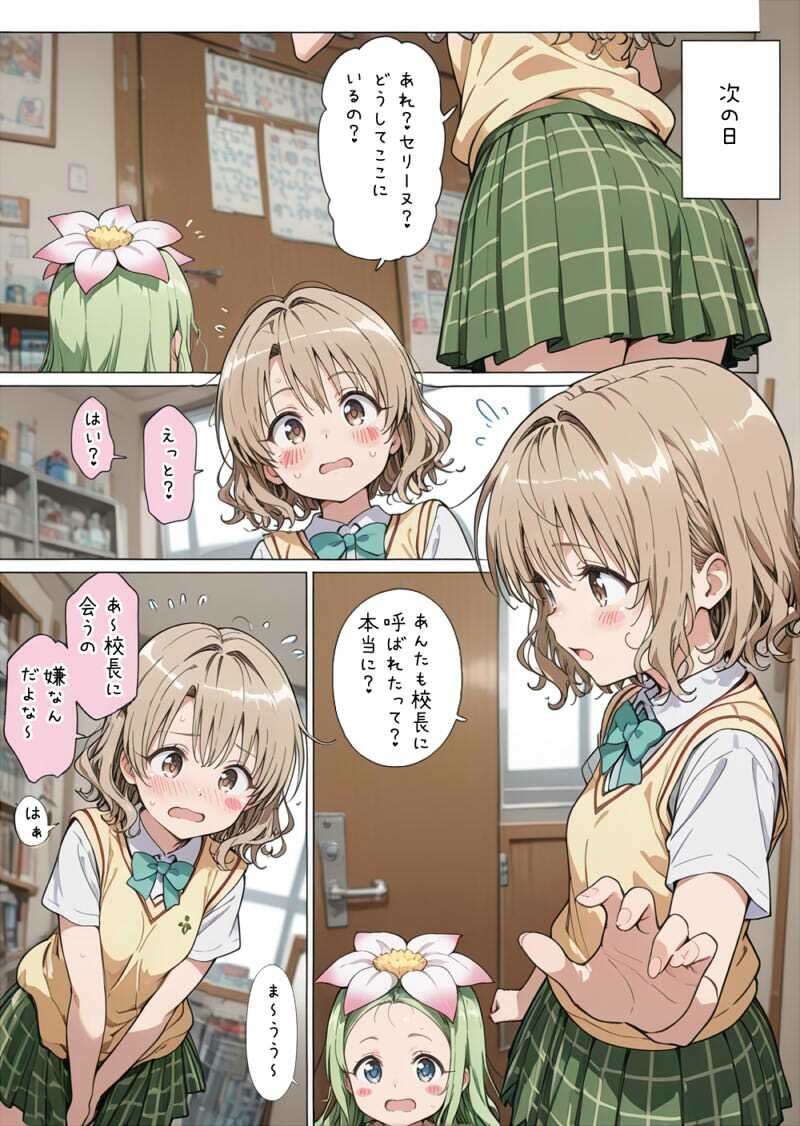 校長と里紗ちゃんと - サンプル画像 3