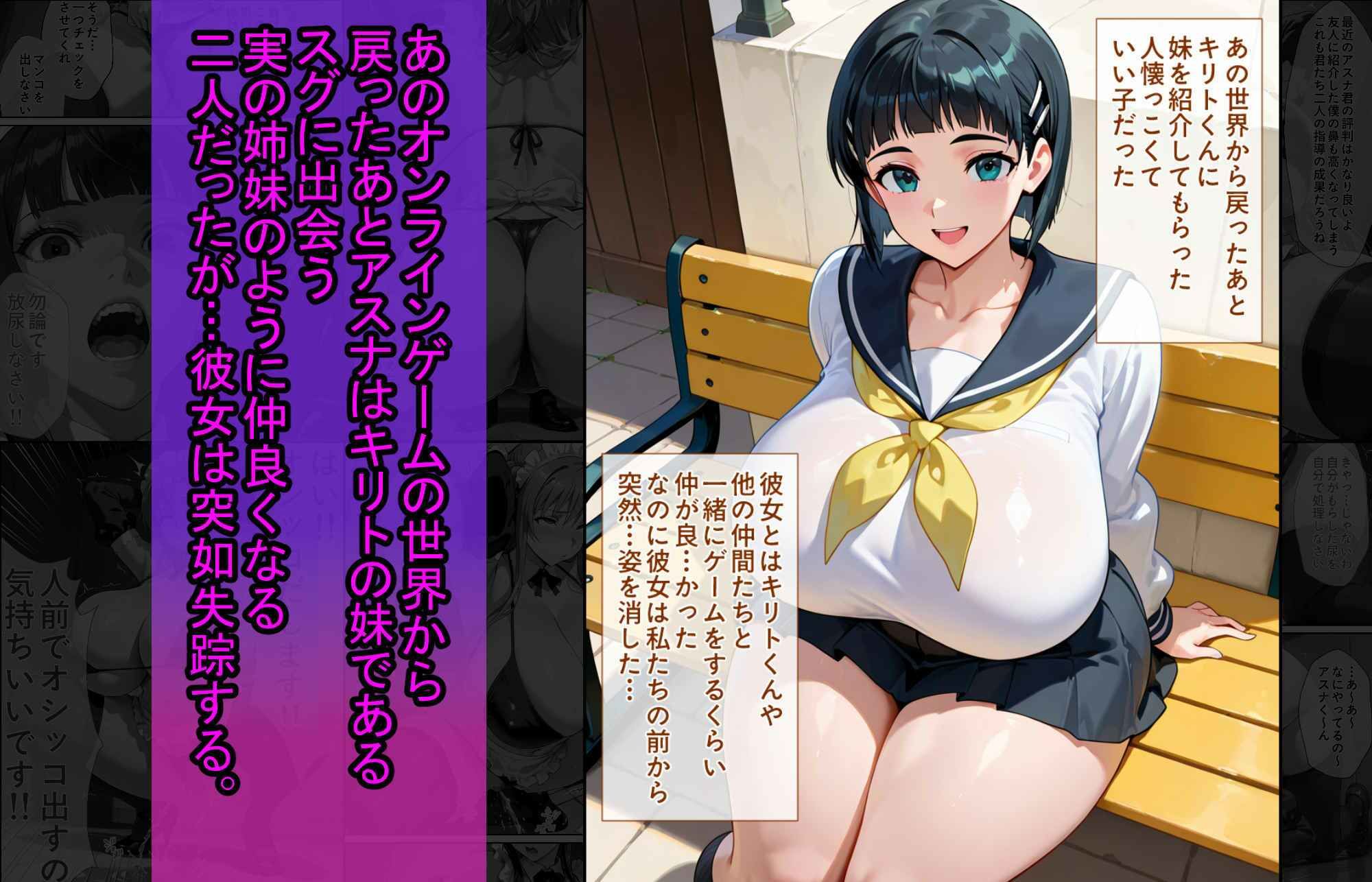 爆乳J●  アスナちゃんが巨根おじさんに寝取られる  話4 - サンプル画像 3