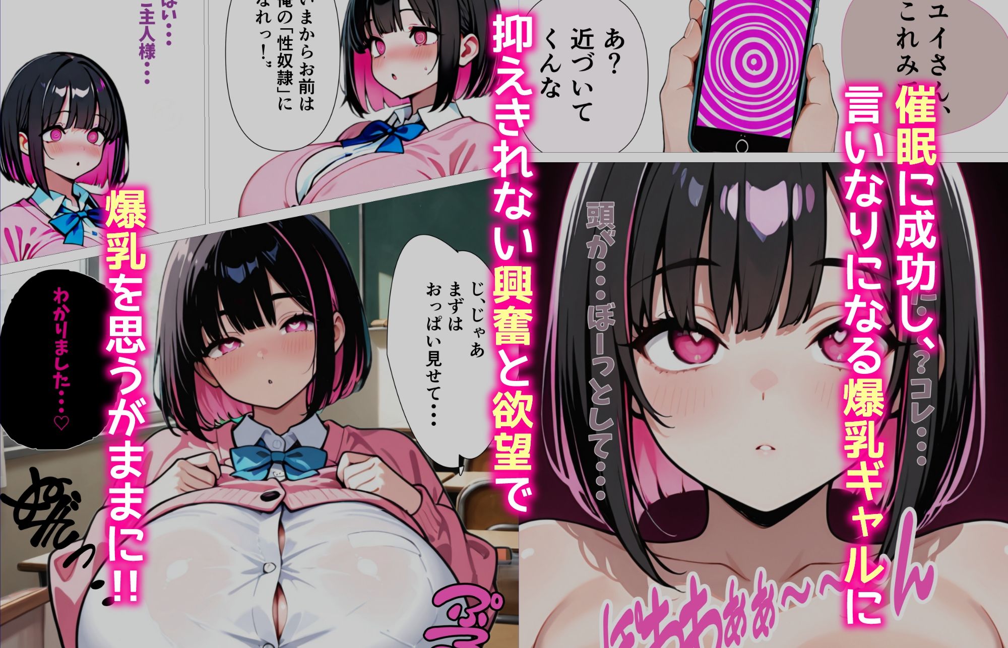 爆乳ギャルを催〇で性〇隷にするつもりが制御不能になってあまあまHで無限に搾精されちゃうお話 - サンプル画像 4
