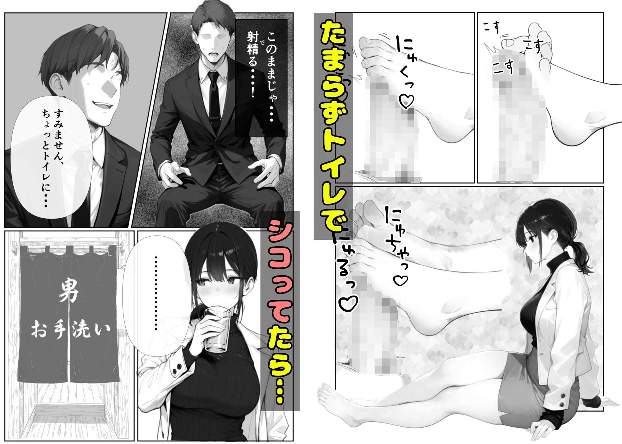 人事の黒川さん＃2居酒屋のトイレでアナルセックス - サンプル画像 3