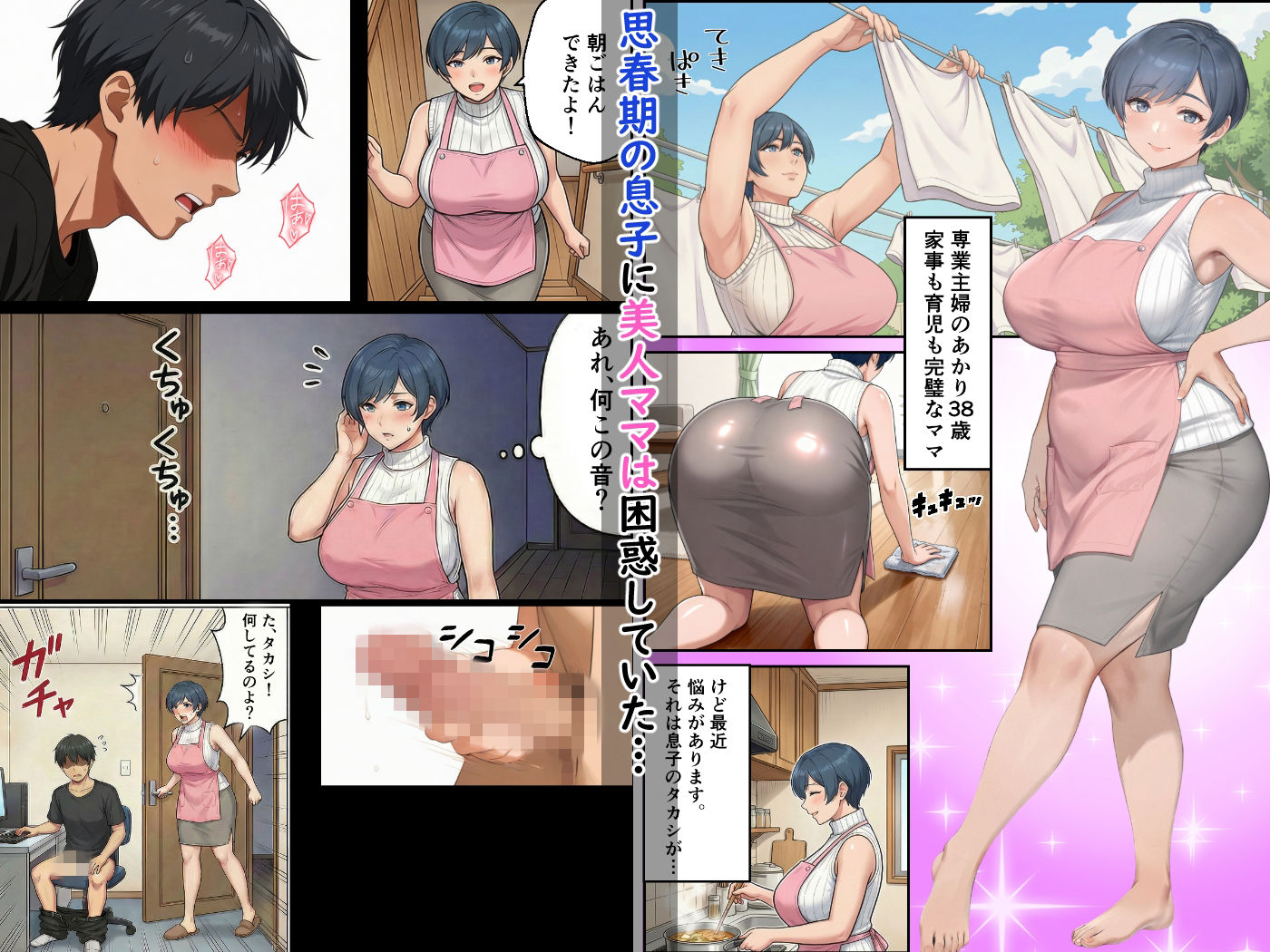 勝気ママの甘い弱点 〜ママだけど息子の性欲に負けちゃう話〜 - サンプル画像 1