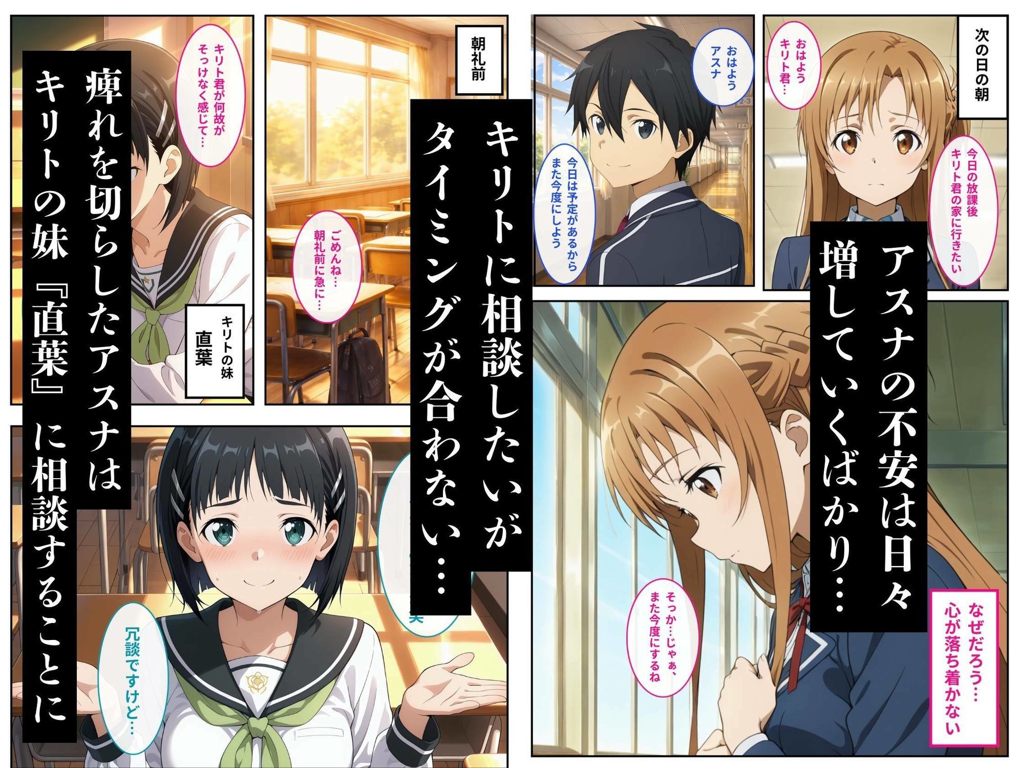 アスナが彼氏を裏切り担任教師に寝取られる - サンプル画像 2