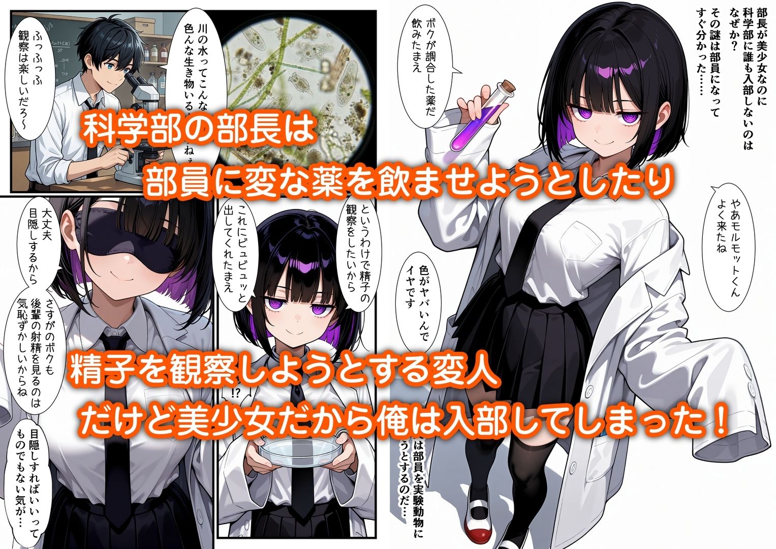 俺をモルモットくんと呼ぶクールな先輩  実はドMで種付け懇願を連呼してきた - サンプル画像 1