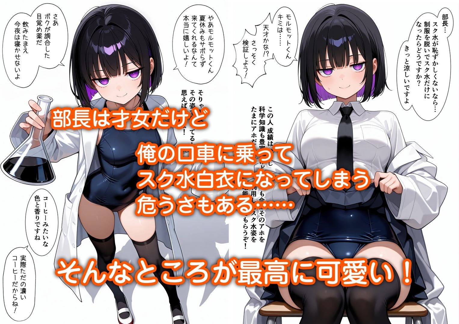 俺をモルモットくんと呼ぶクールな先輩  実はドMで種付け懇願を連呼してきた - サンプル画像 2