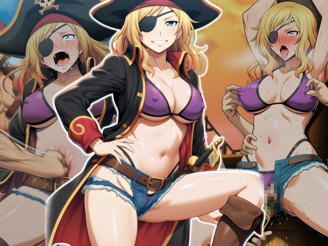 『女海賊、残酷快楽拷問物語』【媚薬漬け強●発情寸止め地獄】【くすぐり集団陵●無限拷問】前後編セット - サンプル画像 2