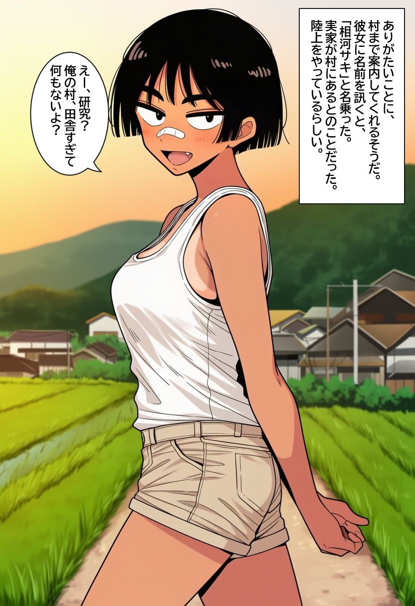 孕ませ村のボーイッシュ娘  日焼けした陸上女子が、無責任中出しされて妊娠するまで。 - サンプル画像 2