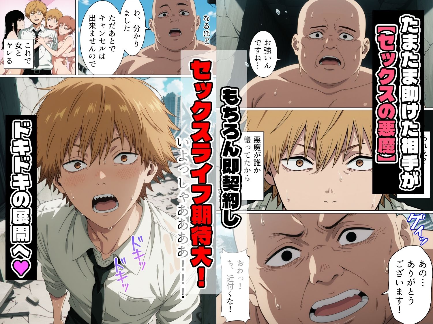 セックスの悪魔と契約した男子○校生の性欲 - サンプル画像 1