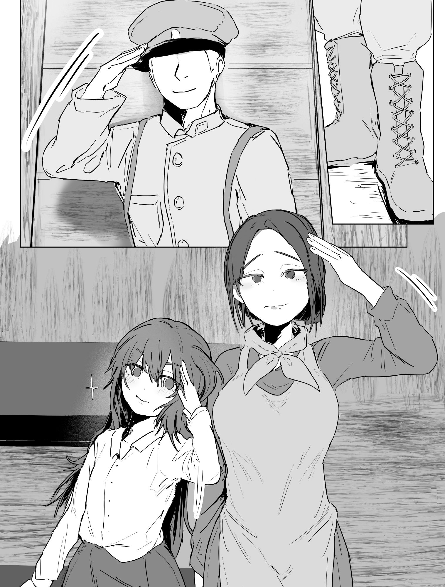 戦時下で妻と娘が略奪凌●レ●プされる話 - サンプル画像 3