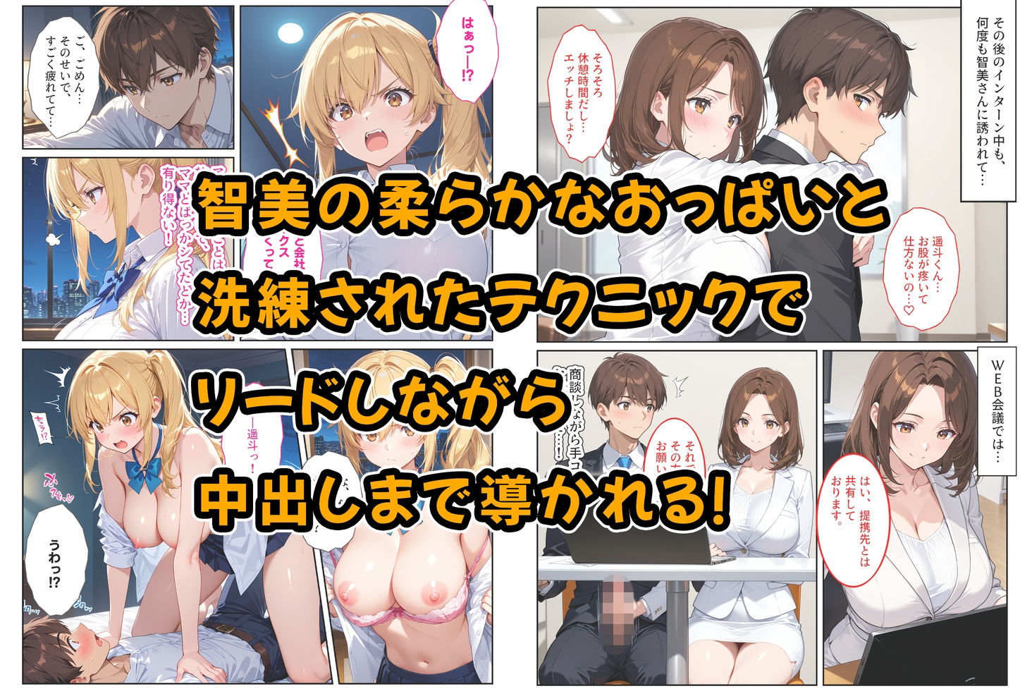 養子になったら爆乳義母と双子義妹に誘惑されて中出しセックスしています！〜母娘ハーレム編〜 - サンプル画像 6