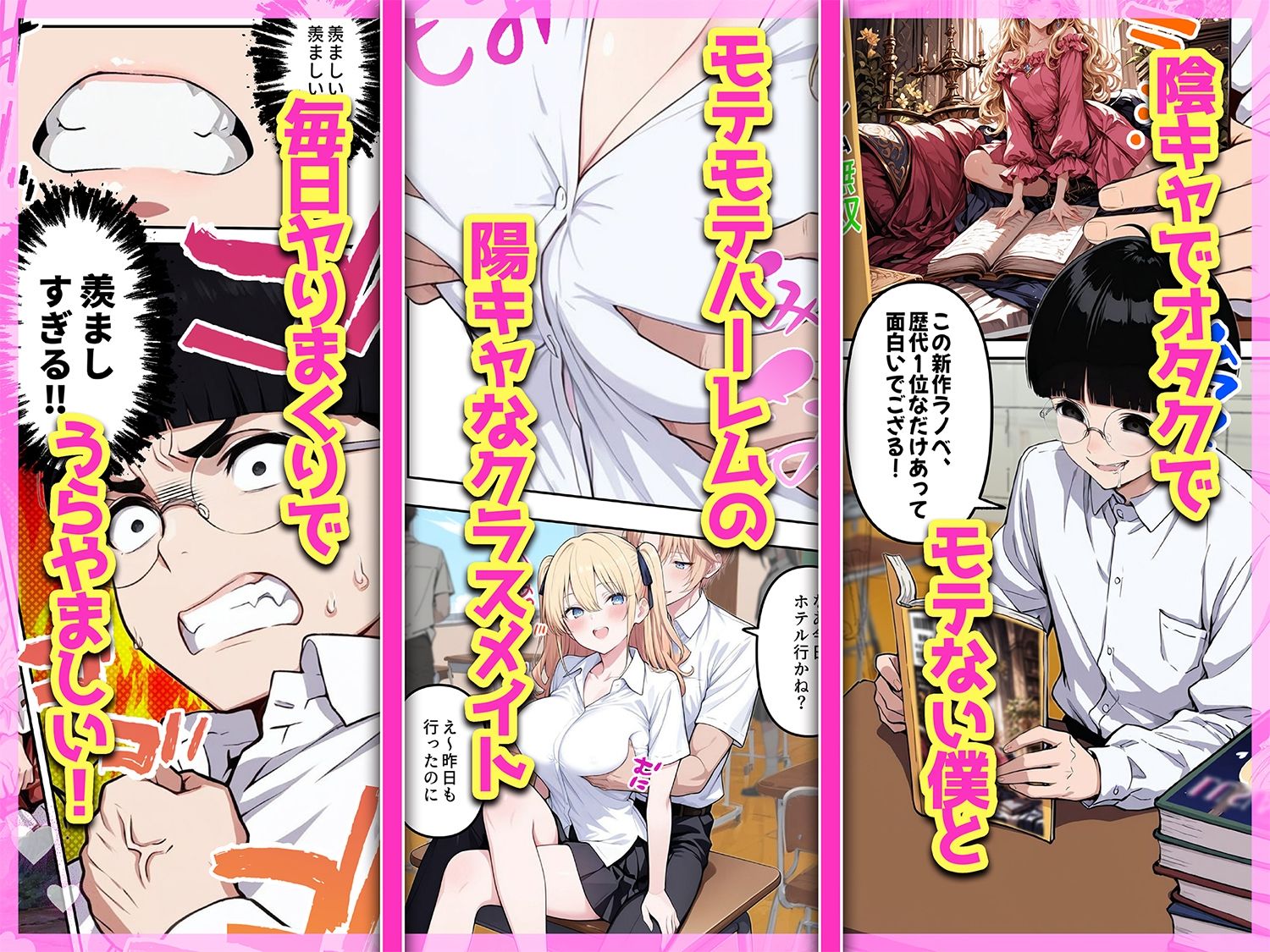 陰キャヲタクであればあるほど！モテる世界で僕はヤリチンになりました - サンプル画像 1