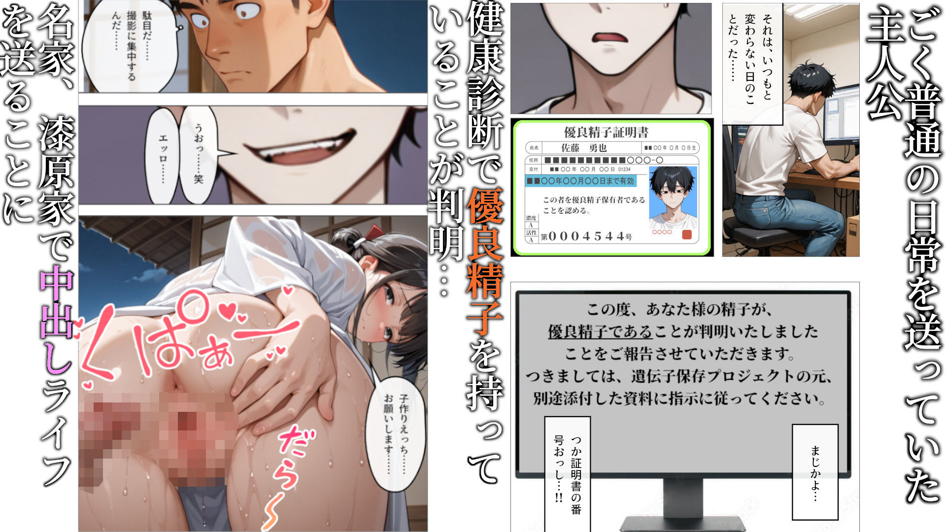 妊同居壱  〜優良精子保有者の俺は、名家の人妻が妊娠するまで同居する〜 - サンプル画像 1