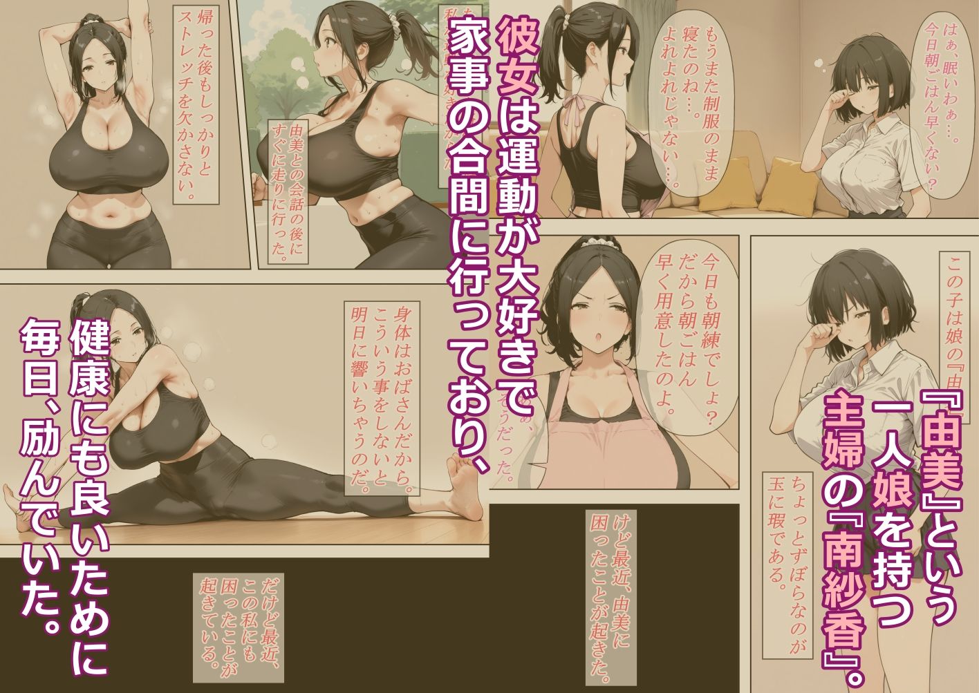 ドスケベボディの人妻に憑依してド変態オナニーしまくる話。 - サンプル画像 1